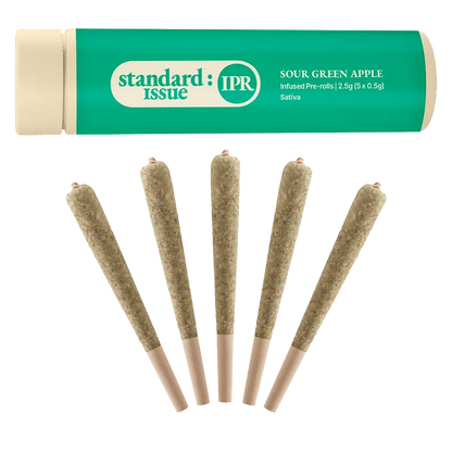 Standard Issue 2.5 g Sour Green Apple Infused PR 5 x 0.5 g Pre-Rolls