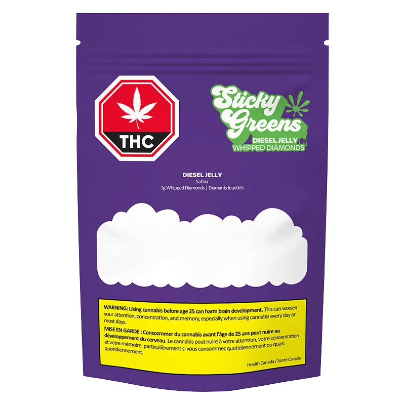 Sticky Greens 1 g Diesel Jelly Whipped Diamonds Concentrates