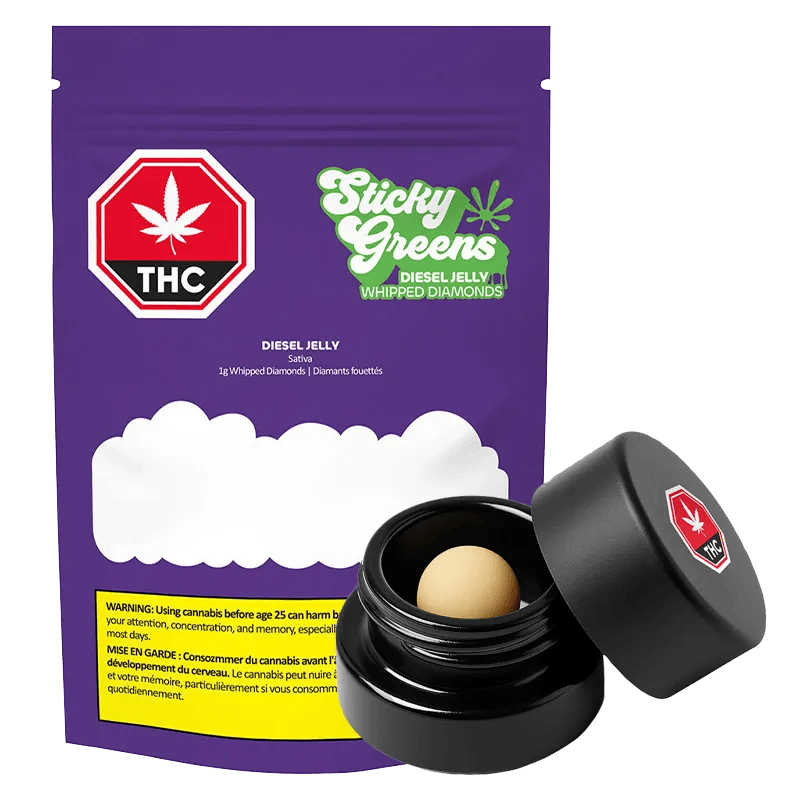 Sticky Greens 1 g Diesel Jelly Whipped Diamonds Concentrates