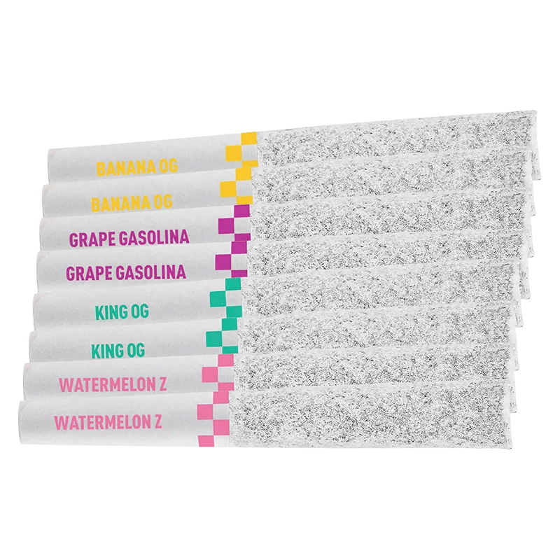 Claybourne 2.8 g Flyers Frosted Drag Pack Infused PR 8 x 0.35 g Pre-Rolls