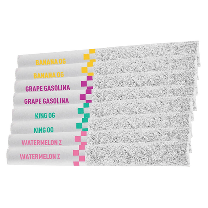 Claybourne 2.8 g Flyers Frosted Drag Pack Infused PR 8 x 0.35 g Pre-Rolls