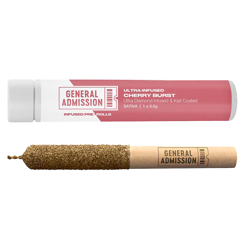 General Admission 0.5 g Cherry Burst Diamond Infused PR 1 x 0.5 g Pre-Rolls