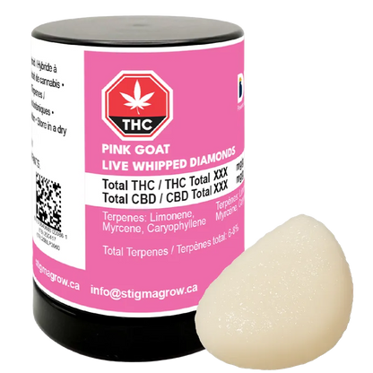 Dab Bods 1.2 g Pink Goat Live Whipped Diamonds Concentrates