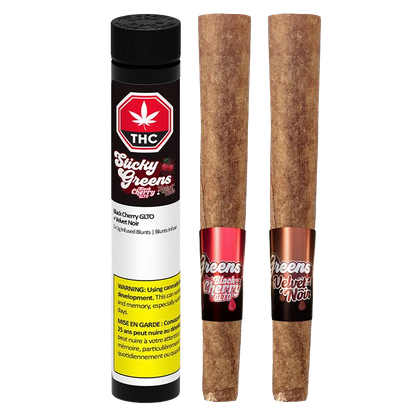 Sticky Greens 2 g Black Cherry Glto+Velvet Noir Infused PR 2 x 1 g Pre-Rolls