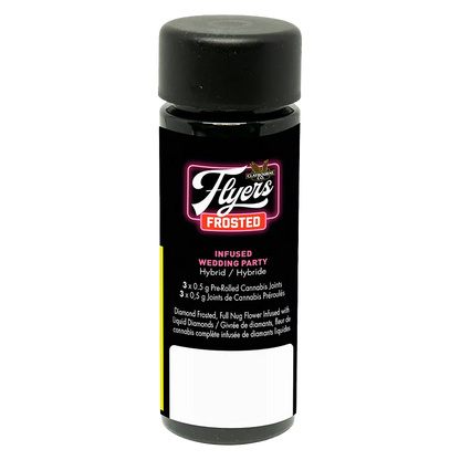 Claybourne 1.5 g Flyers Frosted Wedding Party Infused PR 3 x 0.5 g Pre-Rolls