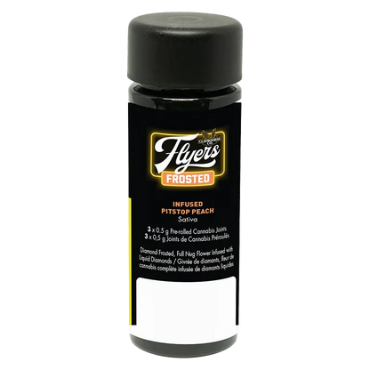 Claybourne 1.5 g Flyers Frosted Pitstop Peach Infused PR 3 x 0.5 g Pre-Rolls