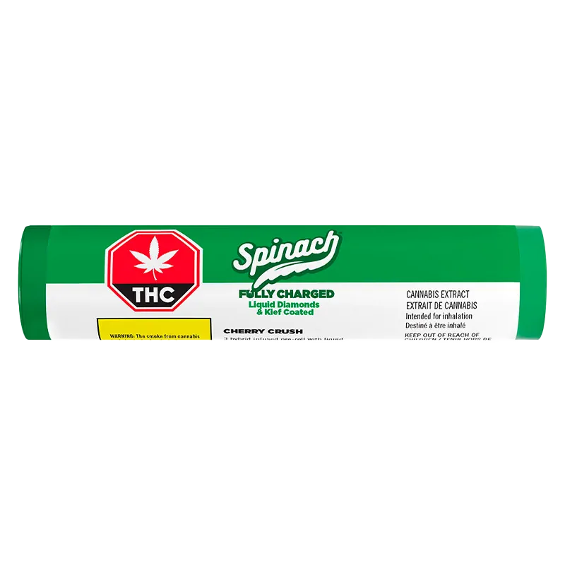 Spinach 1.5 g Fully Charged Cherry Crush Infused PR 3 x 0.5 g Pre-Rolls