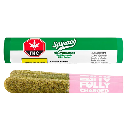 Spinach 1.5 g Fully Charged Cherry Crush Infused PR 3 x 0.5 g Pre-Rolls