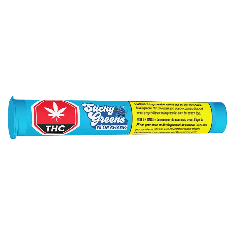 Sticky Greens 1.5 g Blue Shark Diamond Coated Liquid Diamond Infused PR 3 x 0.5 g Pre-Rolls
