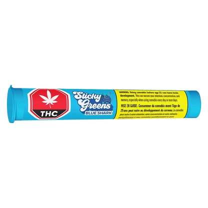 Sticky Greens 1.5 g Blue Shark Diamond Coated Liquid Diamond Infused PR 3 x 0.5 g Pre-Rolls