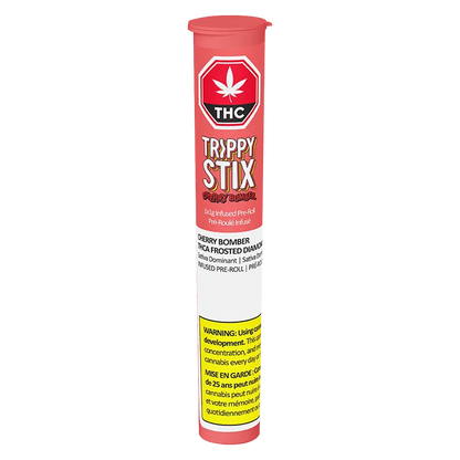 Trippy Sips 1 g Cherry Bomber Diamond Coated Liquid Diamond Infused PR 1 x 1 g Pre-Rolls