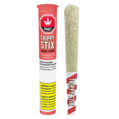 Trippy Sips 1 g Cherry Bomber Diamond Coated Liquid Diamond Infused PR 1 x 1 g Pre-Rolls
