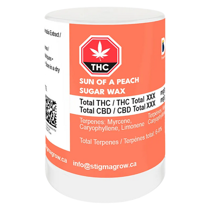Dab Bods 1 g Sun of a Peach Sugar Wax Concentrates