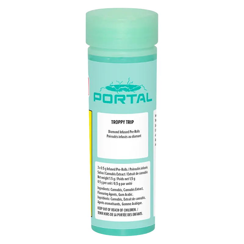 Portal 1.5 g Troppy Trip Diamond Infused PR 3 x 0.5 g Pre-Rolls