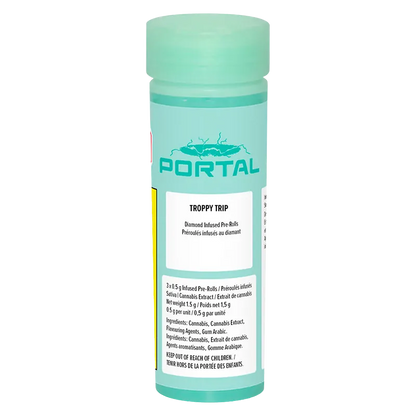 Portal 1.5 g Troppy Trip Diamond Infused PR 3 x 0.5 g Pre-Rolls