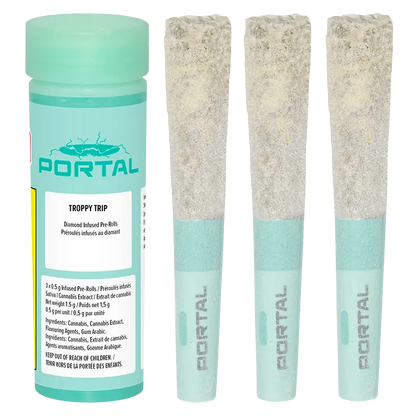 Portal 1.5 g Troppy Trip Diamond Infused PR 3 x 0.5 g Pre-Rolls