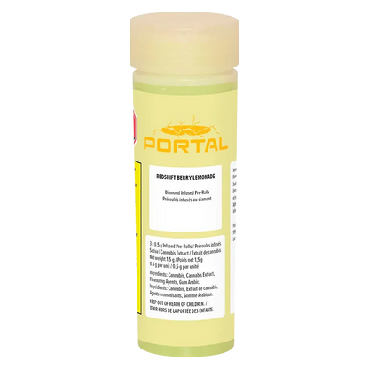 Portal 1.5 g Redshift Berry Lemonade Diamond Infused PR 3 x 0.5 g Pre-Rolls