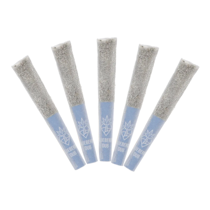 Cabana Cannabis Co. 2.5 g Blueberry Dub Double Diamond Infused PR 5 x 0.5 g Pre-Rolls