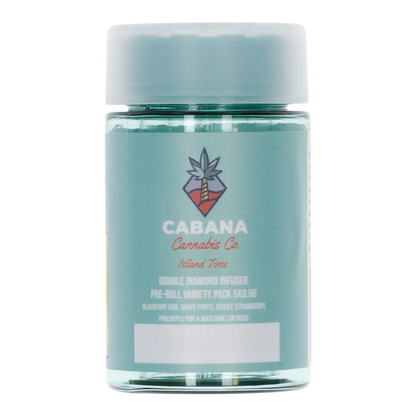 Cabana Cannabis Co. 2.5 g Island Time Double Diamond Infused PR 5 x 0.5 g Pre-Rolls