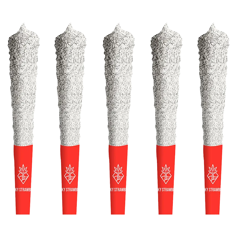 Cabana Cannabis Co. 2.5 g Sticky Strawberry Double Diamond Infused PR 5 x 0.5 g Pre-Rolls