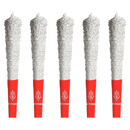 Cabana Cannabis Co. 2.5 g Sticky Strawberry Double Diamond Infused PR 5 x 0.5 g Pre-Rolls