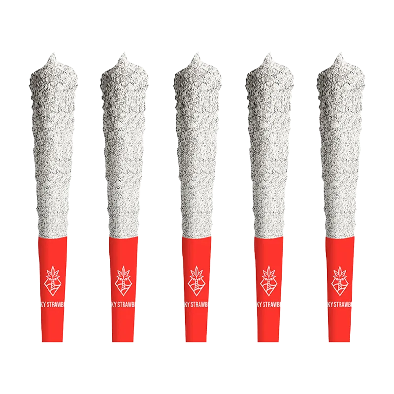 Cabana Cannabis Co. 2.5 g Sticky Strawberry Double Diamond Infused PR 5 x 0.5 g Pre-Rolls