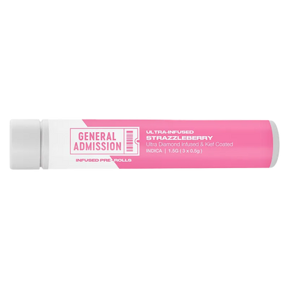 General Admission 1.5 g Strazzberry Dmnd Infused PR 3 x 0.5 g Infused Pre-Rolls
