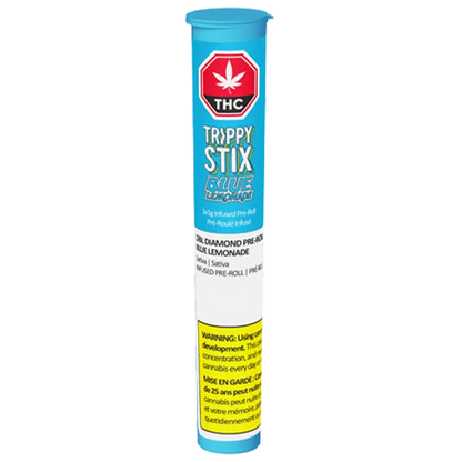 Trippy Sips 1 g Trippy Stix Double Diamond Blue Lemonade Infused PR 1 x 1 g Pre-Rolls