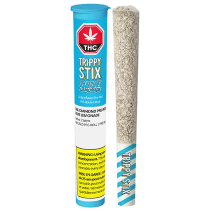 Trippy Sips 1 g Trippy Stix Double Diamond Blue Lemonade Infused PR 1 x 1 g Pre-Rolls