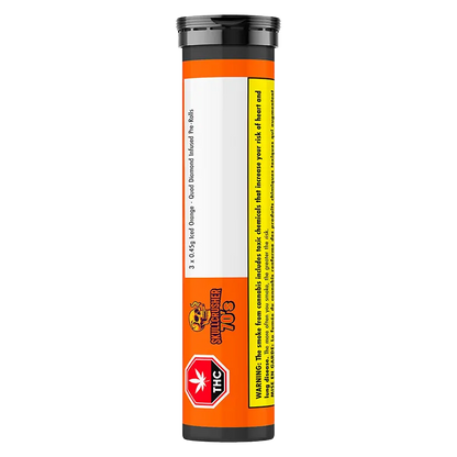 Skullcrusher 70s 1.35 g Iced Orange - Quad Diamond Infused PR 3 x 0.45 g Pre-Rolls