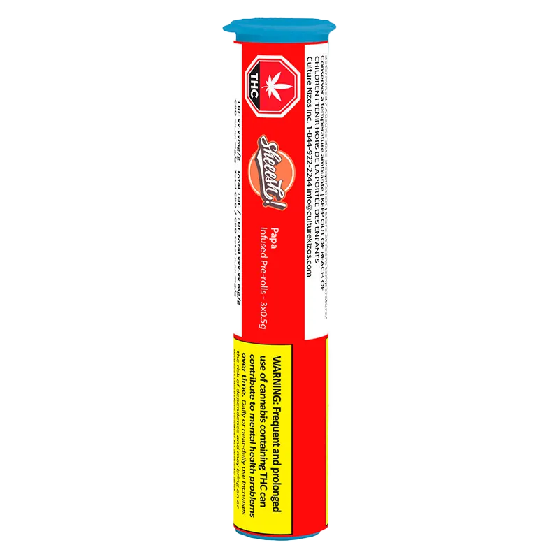 Sheeesh! 1.5 g Papa Infused PR 3 x 0.5 g Pre-Rolls