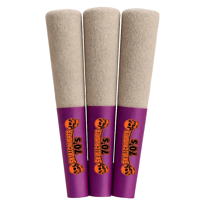 Skullcrusher 70s 1.35 g Grape Quad Diamond Infused PR 3 x 0.45 g Pre-Rolls