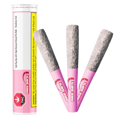 Chillbilly 1.35 g Max 60'S Strawberry Fuel Infused PR 3 x 0.45 g Pre-Rolls