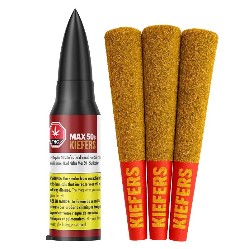 Chillbilly 1.35 g Max 50'S Kiefers Slurricrasher Infused PR 3 x 0.45 g Pre-Rolls