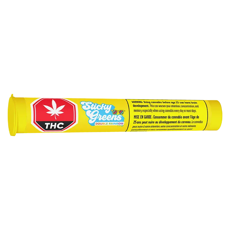 Sticky Greens 1.5 g Dbl Rainbow Infused PR 3 x 0.5 g Pre-Rolls