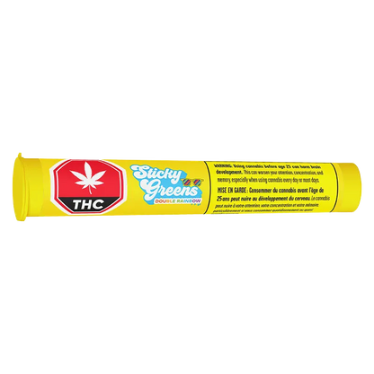Sticky Greens 1.5 g Dbl Rainbow Infused PR 3 x 0.5 g Pre-Rolls