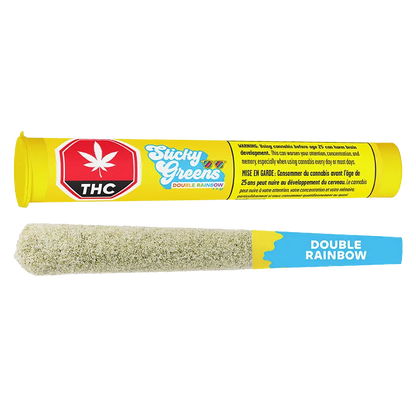 Sticky Greens 1.5 g Dbl Rainbow Infused PR 3 x 0.5 g Pre-Rolls