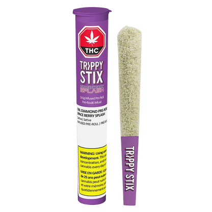 Trippy Sips 1 g Space Berry Splash Diamond Coated Liquid Diamond Infused PR 1 x 1 g Pre-Rolls
