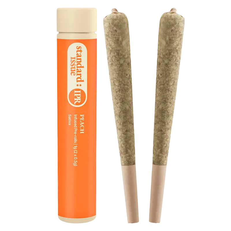 Standard Issue 1 g Peach Infused PR 2 x 0.5 g Pre-Rolls