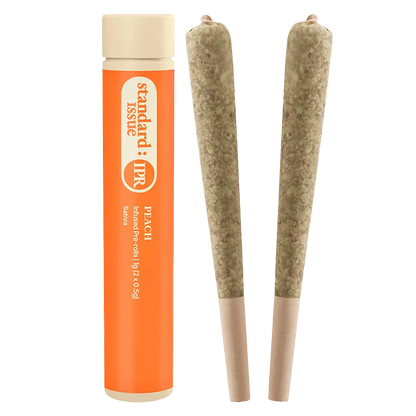 Standard Issue 1 g Peach Infused PR 2 x 0.5 g Pre-Rolls