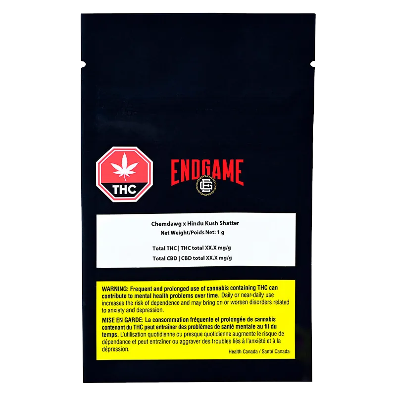 Endgame 1 g Chemdawg x Hindu Kush Shatter Concentrates