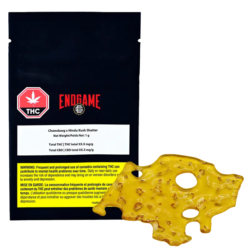 Endgame 1 g Chemdawg x Hindu Kush Shatter Concentrates