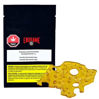 Endgame 1 g Chemdawg x Hindu Kush Shatter Concentrates