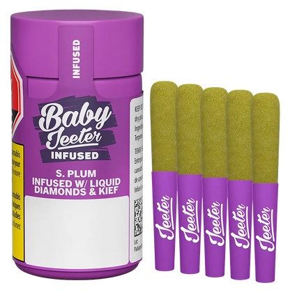Jeeter 2.5 g Baby Jeeter S. Plum Infused PR 5 x 0.5 g Pre-Rolls