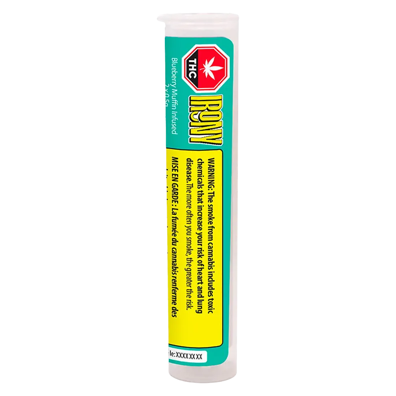 Irony 1 g Blueberry Muffin Infused PR 2 x 0.5 g Pre-Rolls