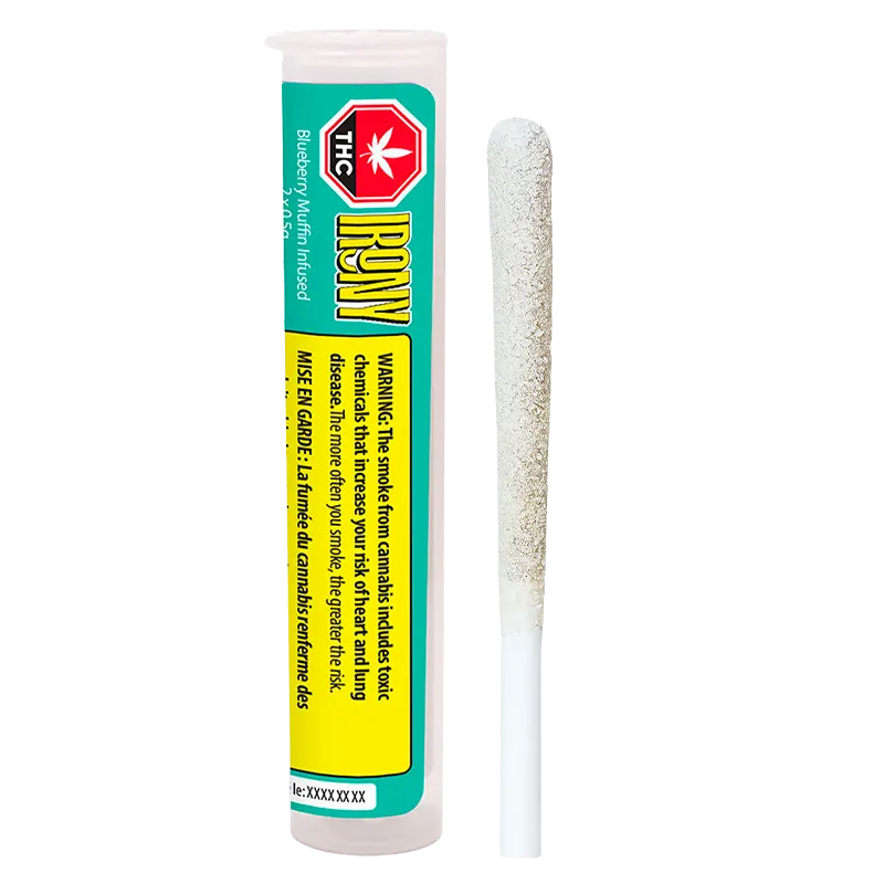Irony 1 g Blueberry Muffin Infused PR 2 x 0.5 g Pre-Rolls