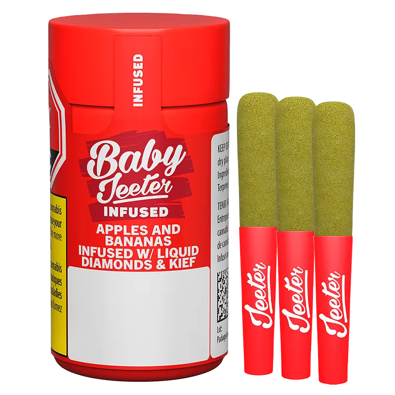 Jeeter 1.5 g Baby Jeeter Apples and Bananas Infused PR 3 x 0.5 g Pre-Rolls