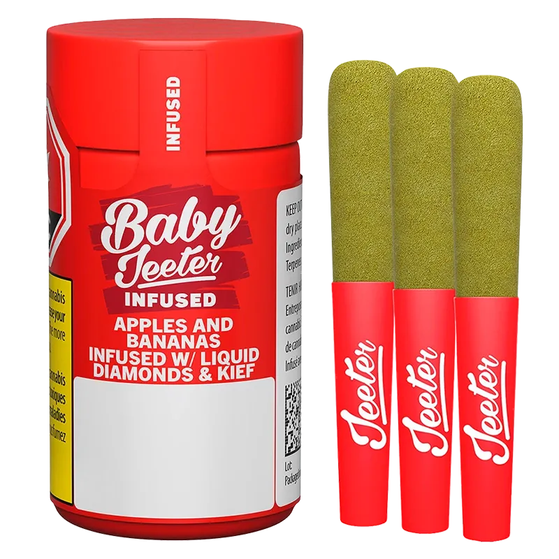 Jeeter 1.5 g Baby Jeeter Apples and Bananas Infused PR 3 x 0.5 g Pre-Rolls