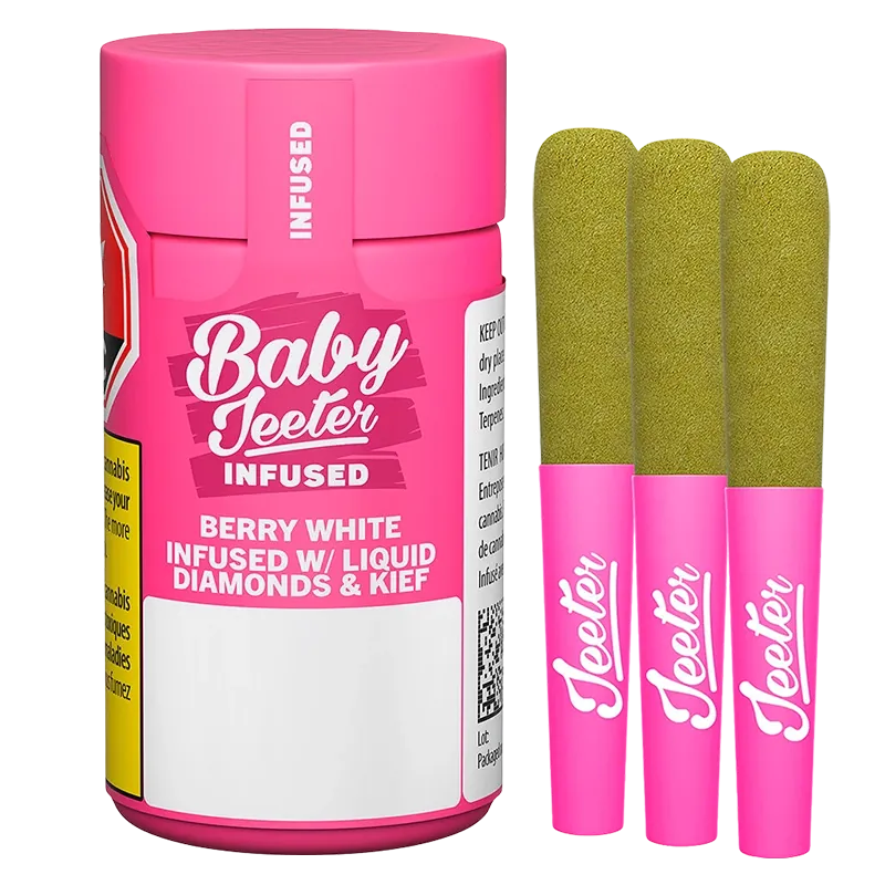 Jeeter 1.5 g Baby Jeeter Berry White Infused PR 3 x 0.5 g Pre-Rolls