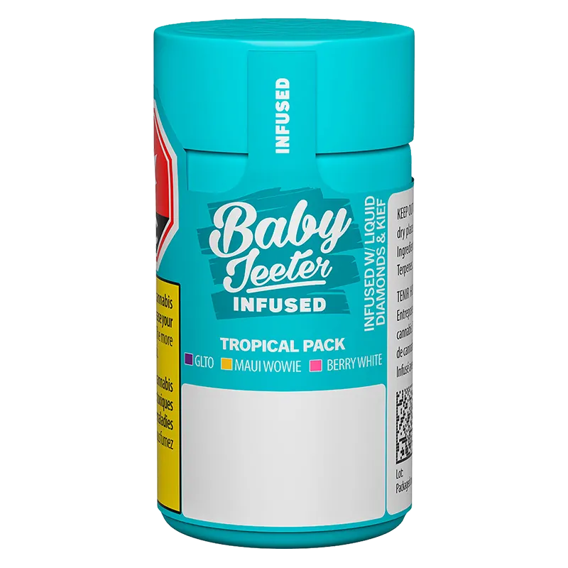 Jeeter 1.5 g Baby Jeeter Tropical Pack Infused PR 3 x 0.5 g Pre-Rolls